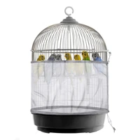 universal birdcage cover bird seed guard catcher adjustable drawstring bird cage skirt mesh net cover