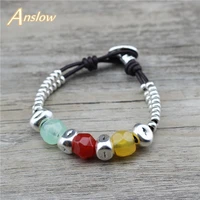 anslow creative design 2020 fashion rainbow handmade beads diy elegant women bracelet romantic cute love friends gift low0799lb