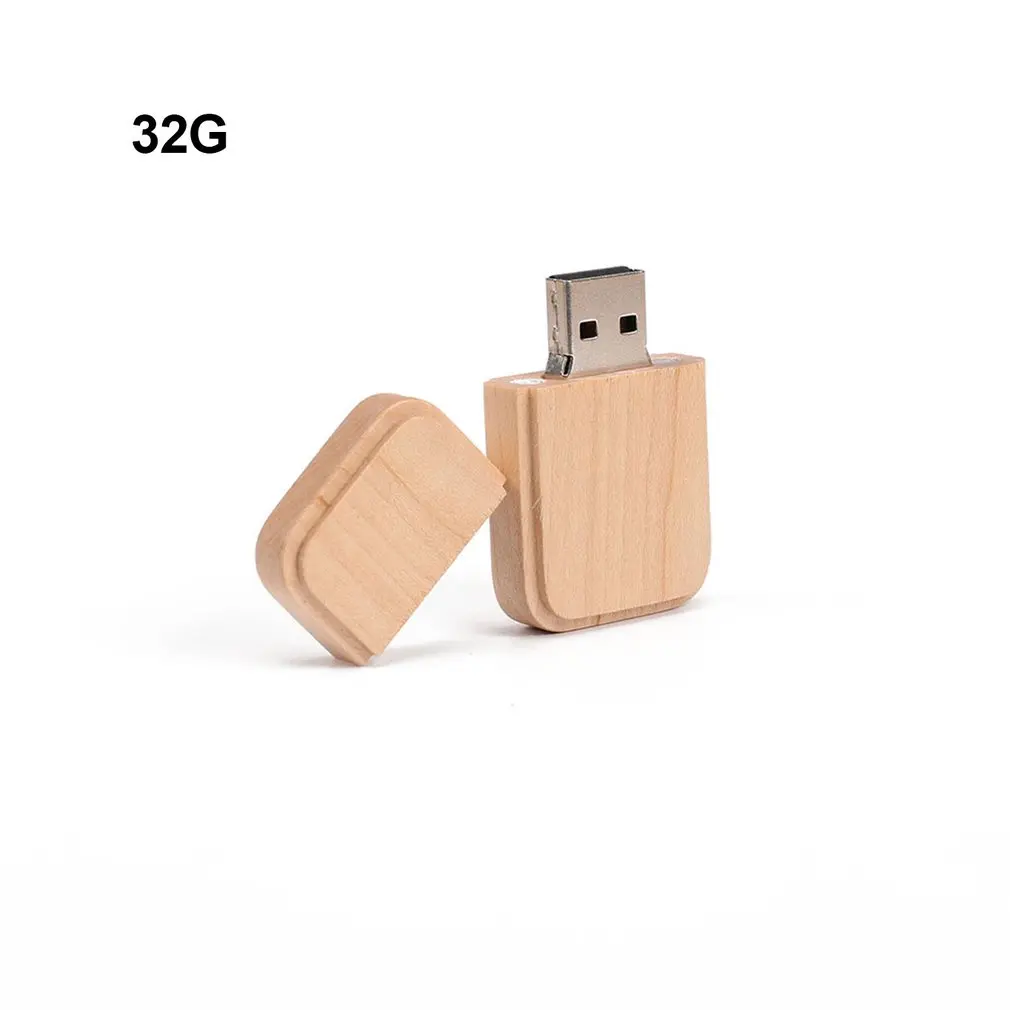 Maple Wood U Disk Small Lightweight Fillet U Disk Portable high quality 1G/8G/32G/64G