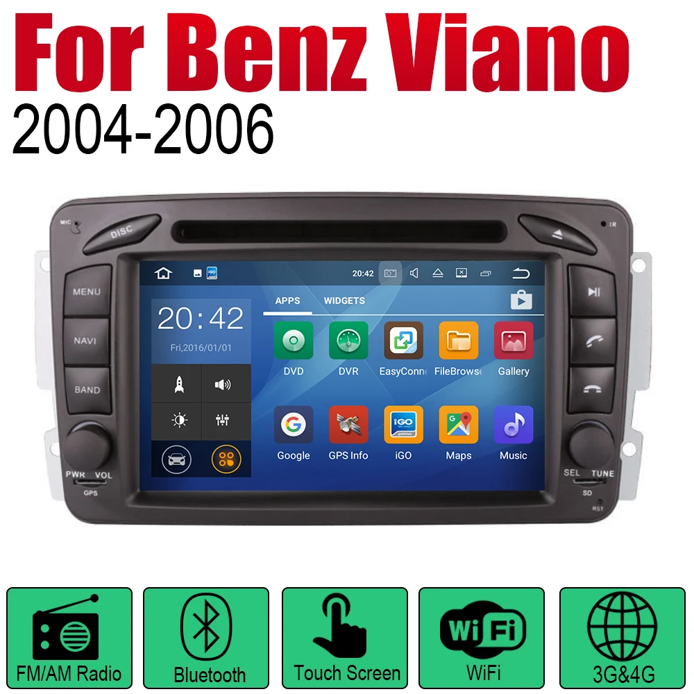 Для Mercedes Benz Viano 2004 2005 2006 NTG автомобильный Радио dvd плеер GPS навигация Android HD система