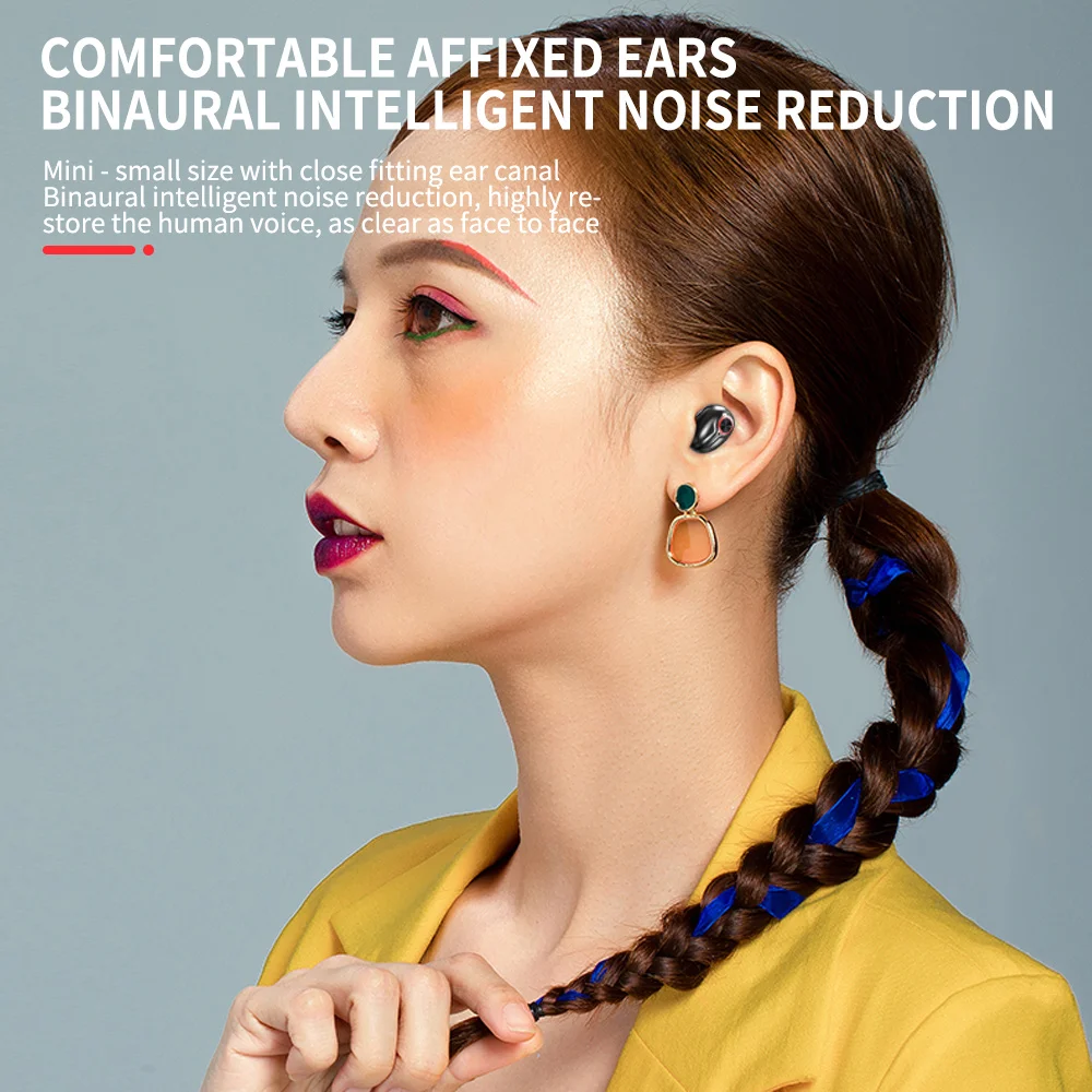 

TWS Bluetooth 5.0 Earbuds Earphones Sports Waterproof Wireless Stereo Headset With Microphone Support iOS/Android Phones FS