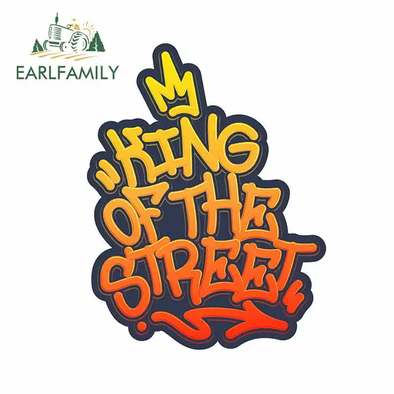 EARLFAMILY 13 см x 9 для King of The Street Tag Граффити стиль смешные наклейки автомобиля