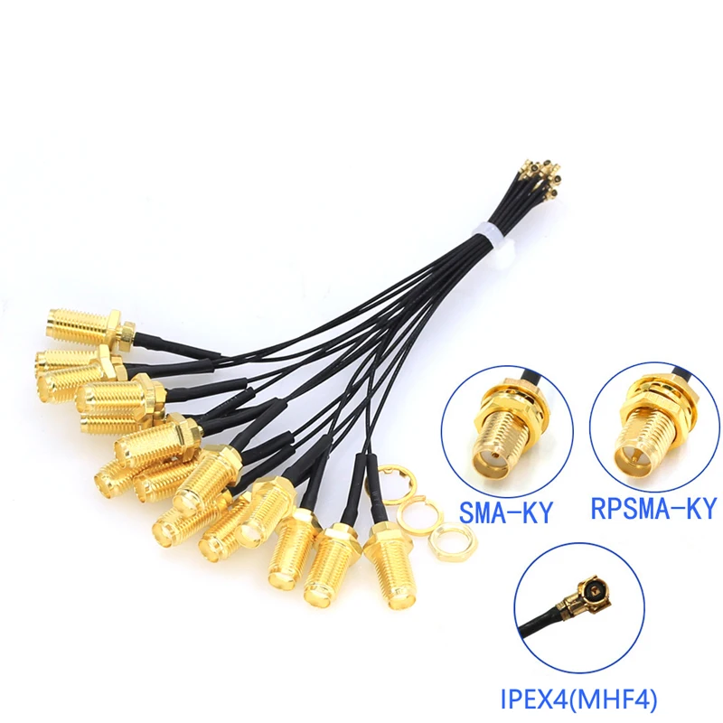 5Pcs SMA Connector Cable Female to IPEX4 IPX4 MHF4 RF0.81 Antenna RG0.81MM Assembly RP-SMA-K | Обустройство дома