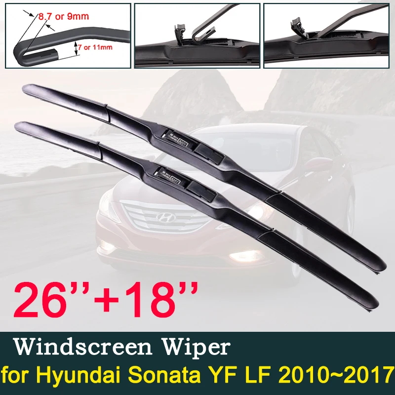 

Щетка стеклоочистителя для Hyundai Sonata YF LF 2010 ~ 2017 щетка стеклоочистителя для лобового стекла автомобильные аксессуары 2011 2012 2013