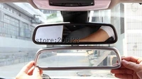 car styling chrome interior rearview mirror trim for land rover discovery 4 range rover sportevoque discovery sport accessories