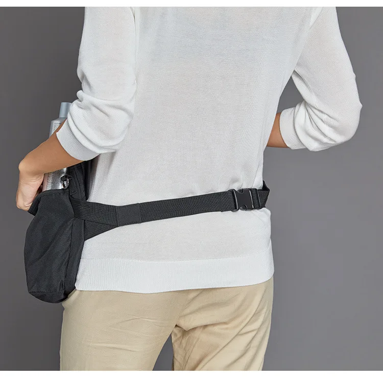 

junkai Professional advanced cosmetic bag Canvas make up waist bag Actors and makeup Outdoor activities makeup brush storage