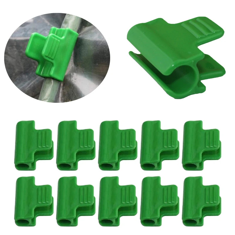 

20pcs Greenhouse Clamps Clips Plant Stakes Pipe Clamps for Outer Diameter Shed Film Row Cover Shading Netting Tunnel Hoop Clips