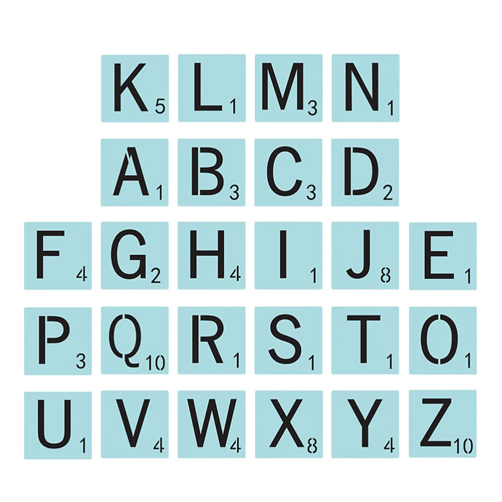 

1 Set Spelling Game English Letter Painting Template Alphabet Spelling