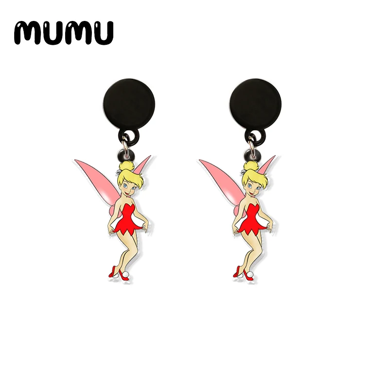 Новинка 2021 серьги-подвески Tinkerbell искусственная эпоксидная смола ювелирные