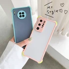 Противоударный чехол-бампер для Xiaomi Mi Poco X3, M3, F2, M2 11, 10, CC9E, 9T, Redmi K40, K30, Note 10 Lite, 9, 8, 7 Pro, 9S, 9A, матовый цветной чехол