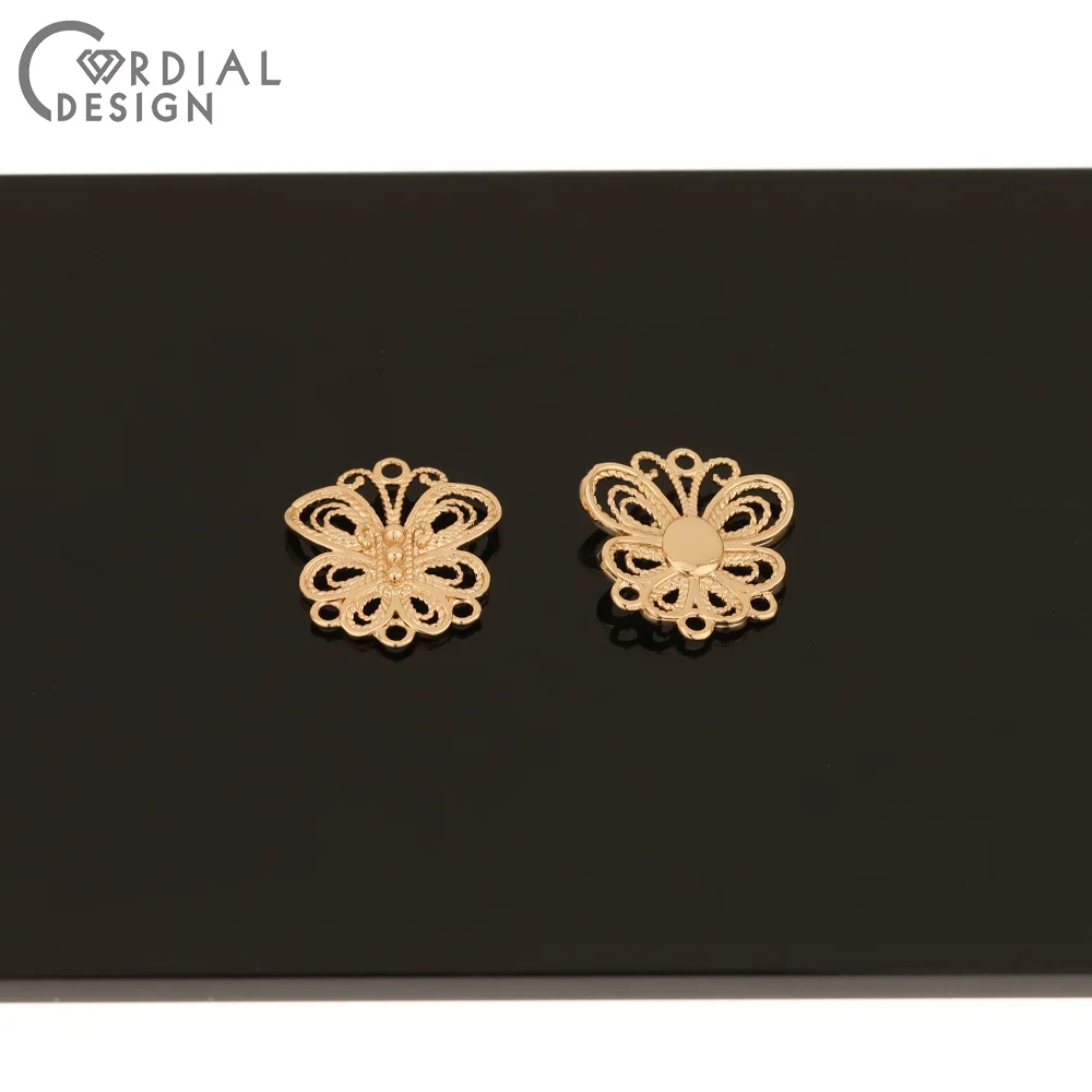 

Cordial Design 100Pcs 17*19MM Jewelry Accessories/Charms/Hand Made/Copper/Connectors/Earrings Findings & Components/DIY Making
