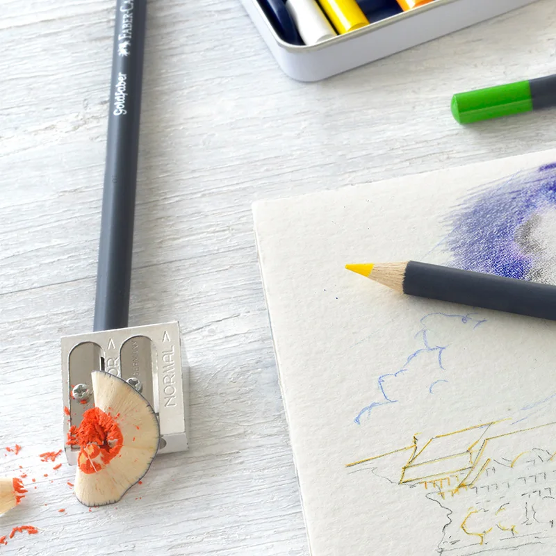 Faber Castell голубая серия Goldfaber масляный цветной карандаш разноцветная железная