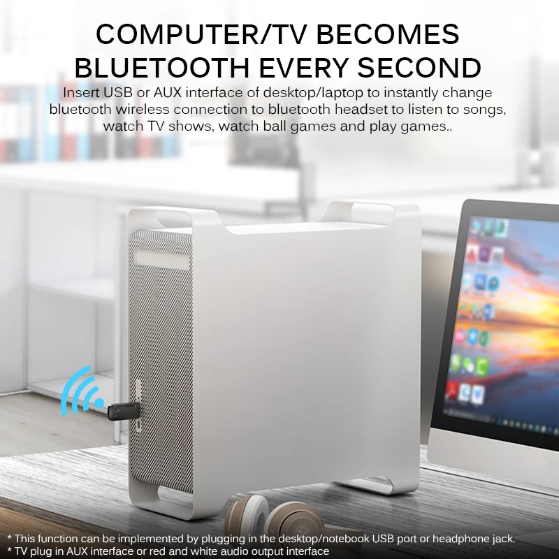 Портативный мини Bluetooth 5 0 беспроводной музыкальный ресивер автомобильный