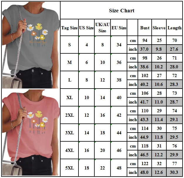 

Womens Short Sleeve Shirt Summer Casual Loose T-shirt Blouse Tee Top Plus Size