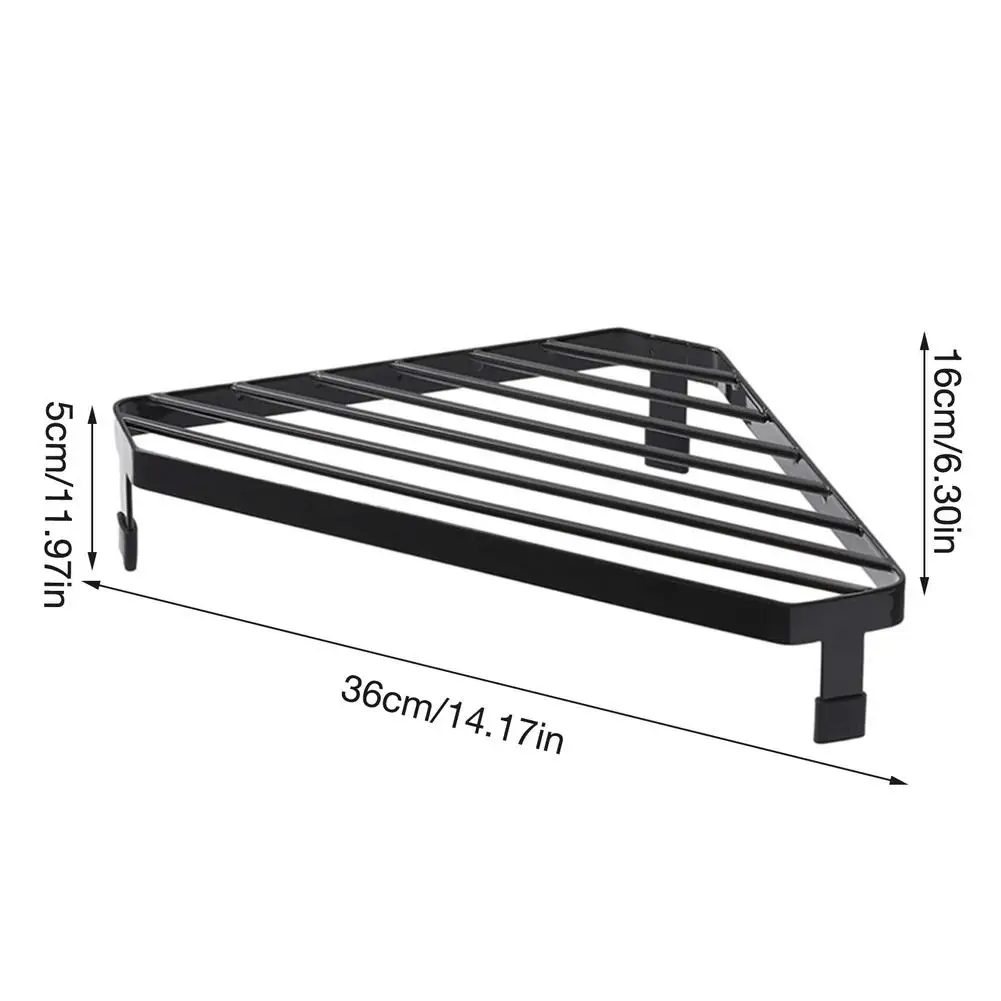 

Iron Triangular Spice Rack Kitchen Sink Towel Sponge Holder Draining Rack Desk Makeup Organizer For Bathroom Office