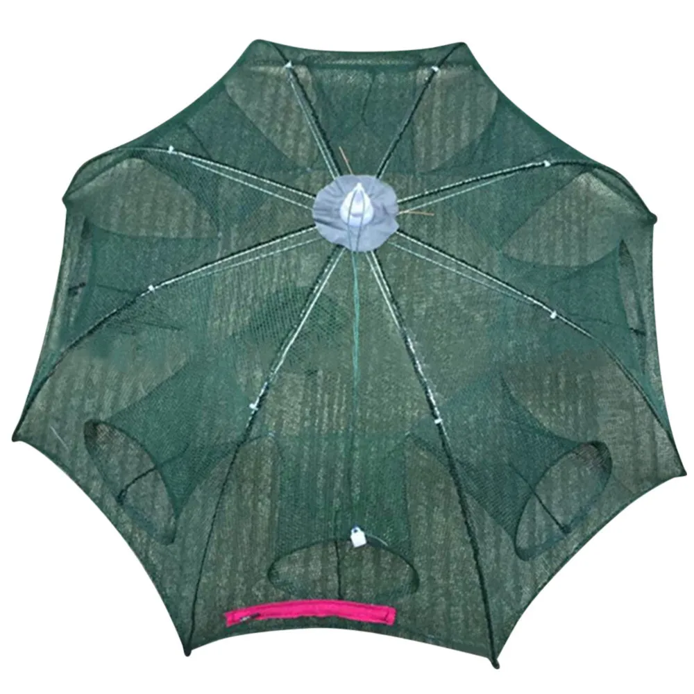 Автоматическая складная рыболовная сеть с 4-16 отверстиями клетка для креветок