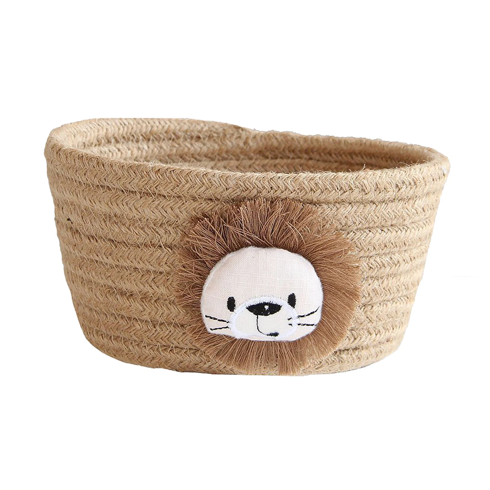 Storage Basket Organizer Bathroom Cute Animal Sundries Box Home Portable Laundry Holder Office Dormitory Cotton Rope Desktop | Дом и сад