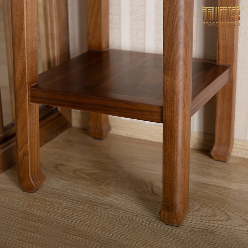 Подставка для цветов из массива черного ореха стойка растений бонсай средней и