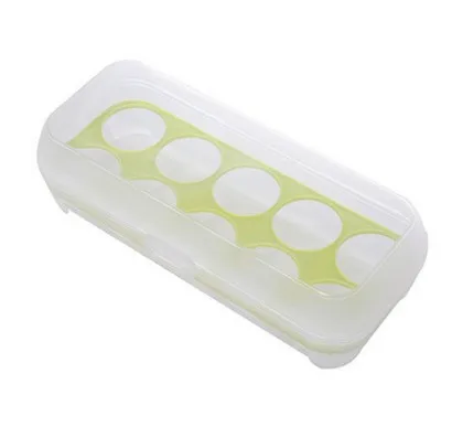Green 10 egg Ящик для хранения на холодильник, стеллаж для хранения, складные кухонные аксессуары, подвесной органайзер, 16,5x15 см - Цвет: Green 10 egg
