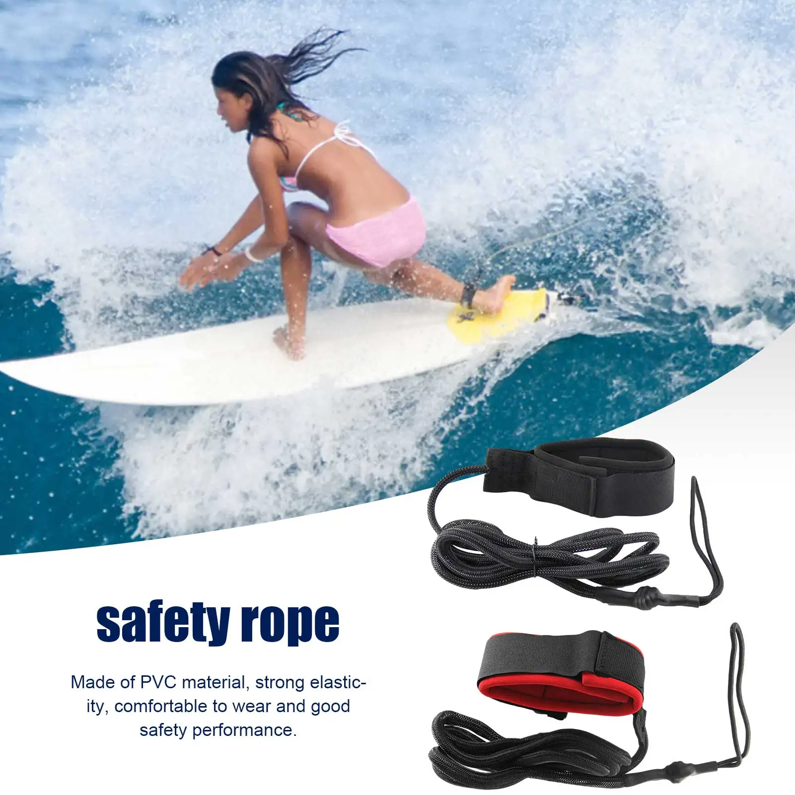 

Practical Surfboard Foot Rope Adjustable Surfboard Leash Surfing Stand UP Paddle Board Ankle Leash Sup Board Foot Leg Rope