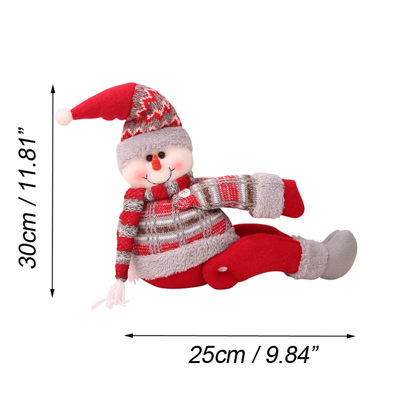 Санта Клаус снеговик лося куклы для детей пряжки занавесок рождественские