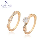 Xuping Модные Элегантные Ювелирные изделия Новое поступление Набор Колец золотого цвета для женщин и мужчин свадебные подарки A00845016