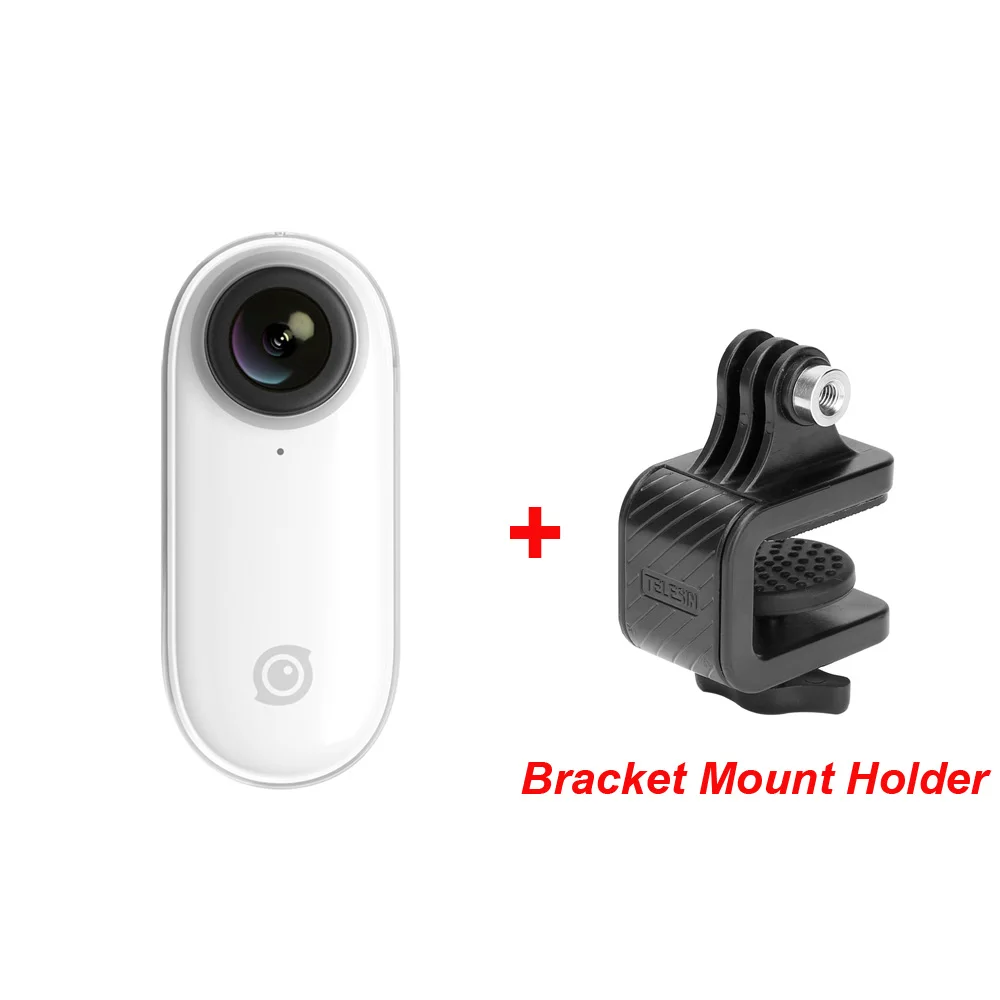 insta360 and bracket Insta360 GO Camear Спортивная Экшн-камера Insta 360 Go 1080P стабилизированная камера AI авто-монтаж Hands-free для iPhone и Android - Цвет: insta360 and bracket