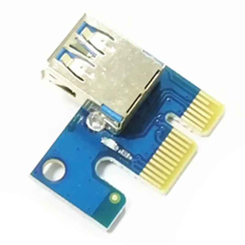 

10PCS PCI 1X PCI-E X1 Riser 180 Degree Riser Card Adapter to USB for Riser 006 006C 007S 008S BTC Mining