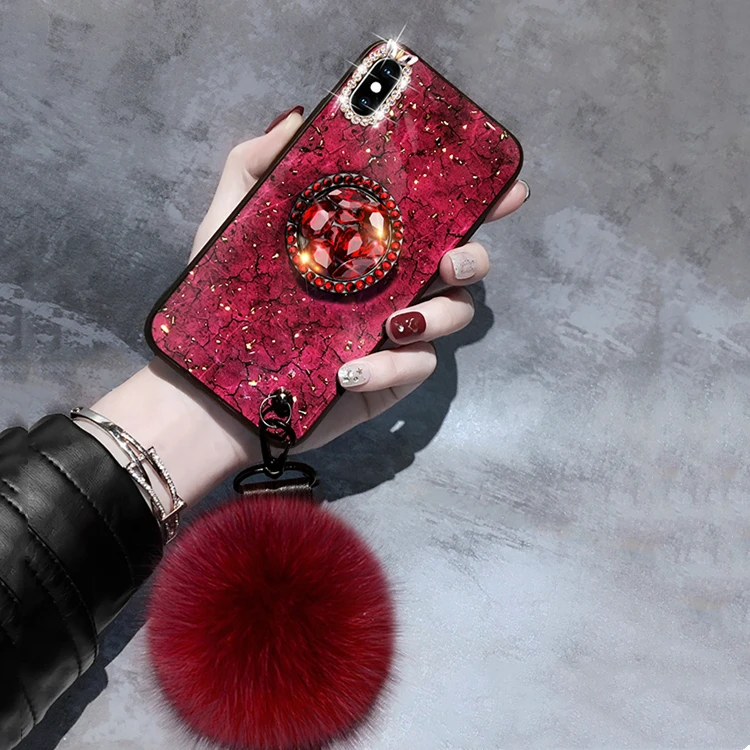 Прочный армированный чехол для телефона модные миловидные Глянцевая Подставка