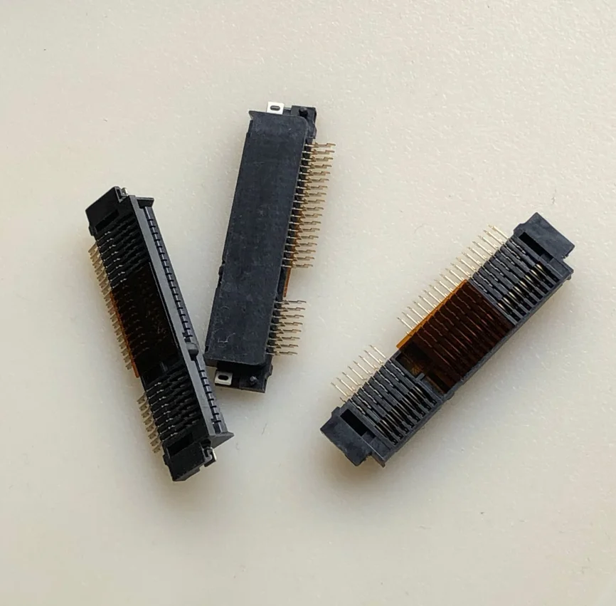 (2 шт.) погружной разъем Mini PCI-E слот 52p SSD интерфейсный SMT Золотой контакт |