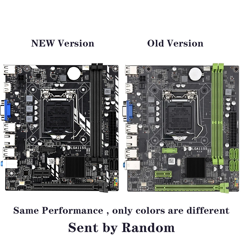 Материнская плата H61 LGA 1155 DDR3 ПАМЯТЬ 16 Гб Micro ATX десктопная материнская для LGA1155 Socket