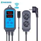 Электронный контроллер влажности Inkbird, европейского стандарта, с двумя выходами, Предварительно проводной регулятор влажности для пивоварения, ферментации, разведения