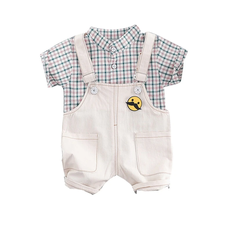 Комплект из 2 предметов для новорожденных мальчиков: рубашка + короткие штаны на