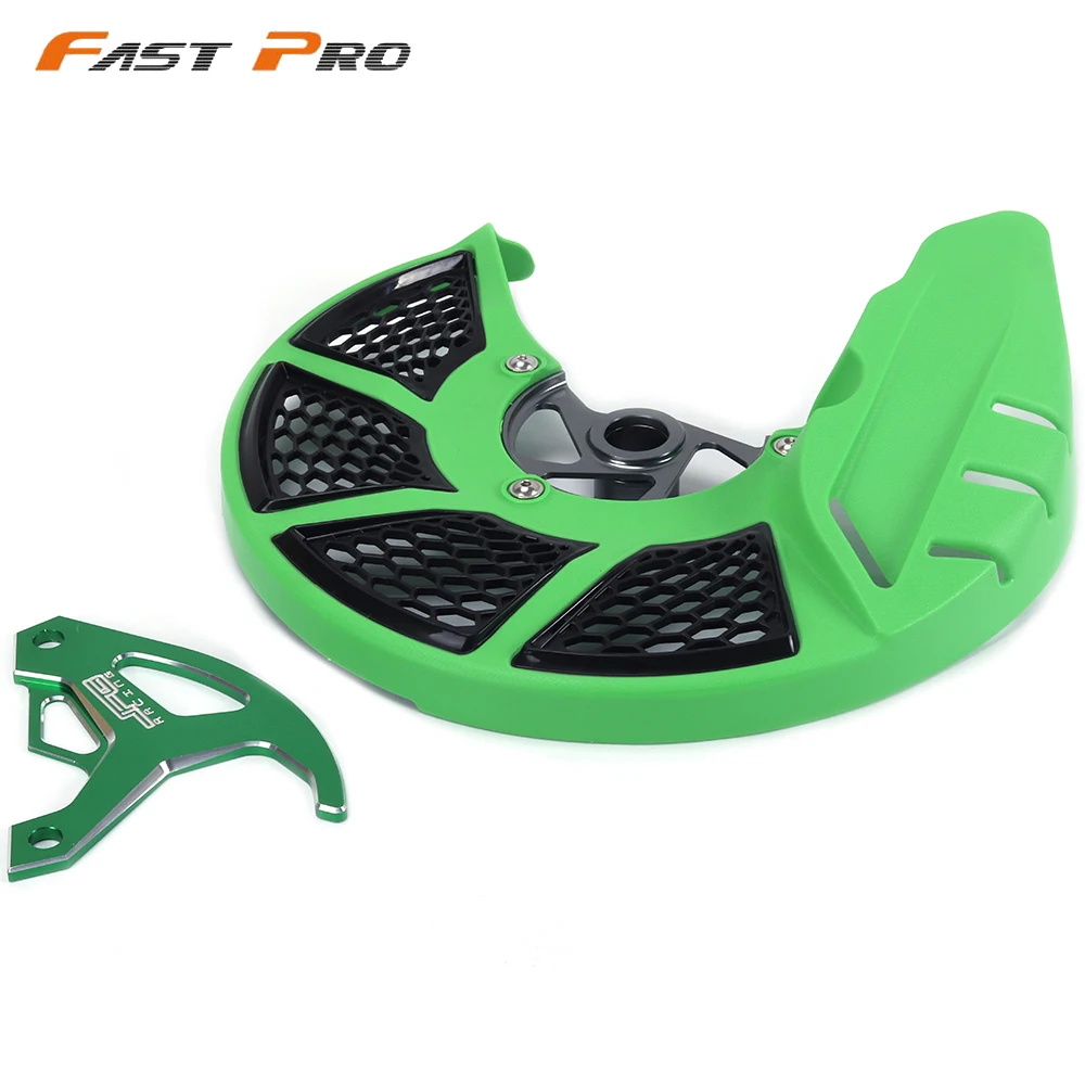 Защита мотоциклетного ротора тормозного диска CNC для KAWASAKI KX250 KX250F KX450F 2006 2017 KLX450R 2007