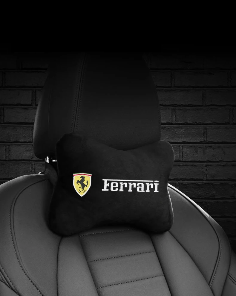 1pcs Car Auto Seat Head Neck Rest Cushion Headrest Pillow Pad for Ferrari California GTC4 Lusso F430 458 488 599 Roma|Наклейки на