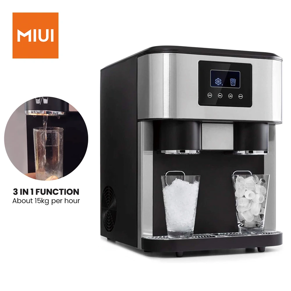

MIUI Ice Maker Machine 3-in-1 1.8L ice machine tabletop ice machine chiller,15-18KG/24H,R600a