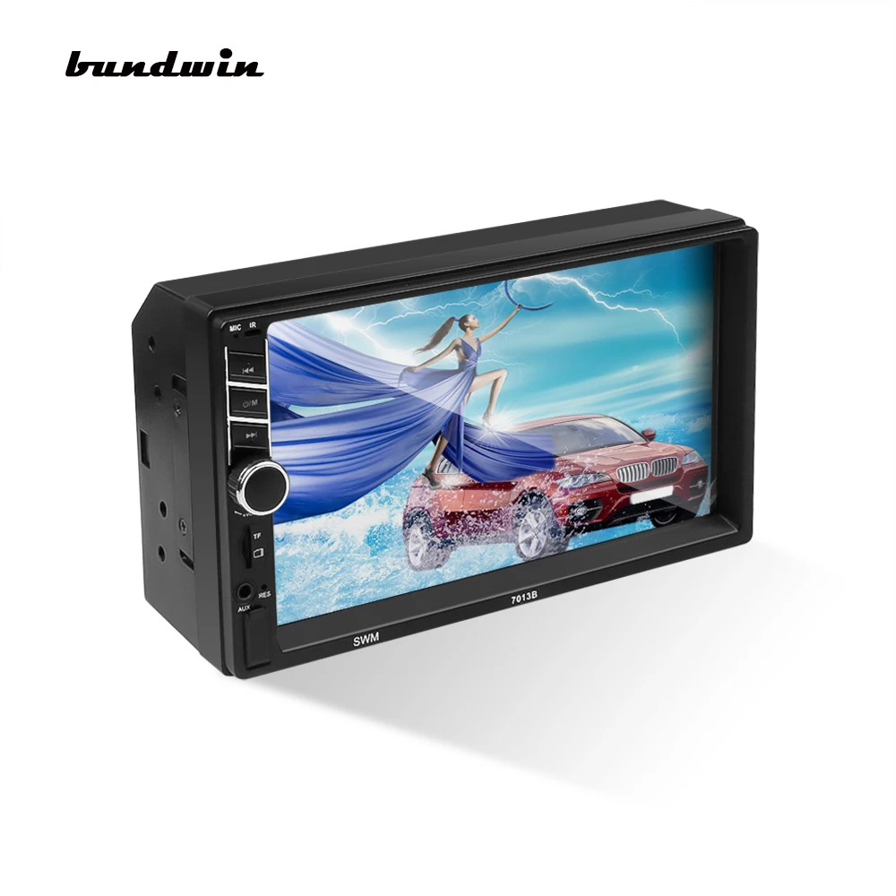 Bundwin 7 &quotHD сенсорный экран MP3 MP5 плеер 2 Din Автомобильный Радио Поддержка
