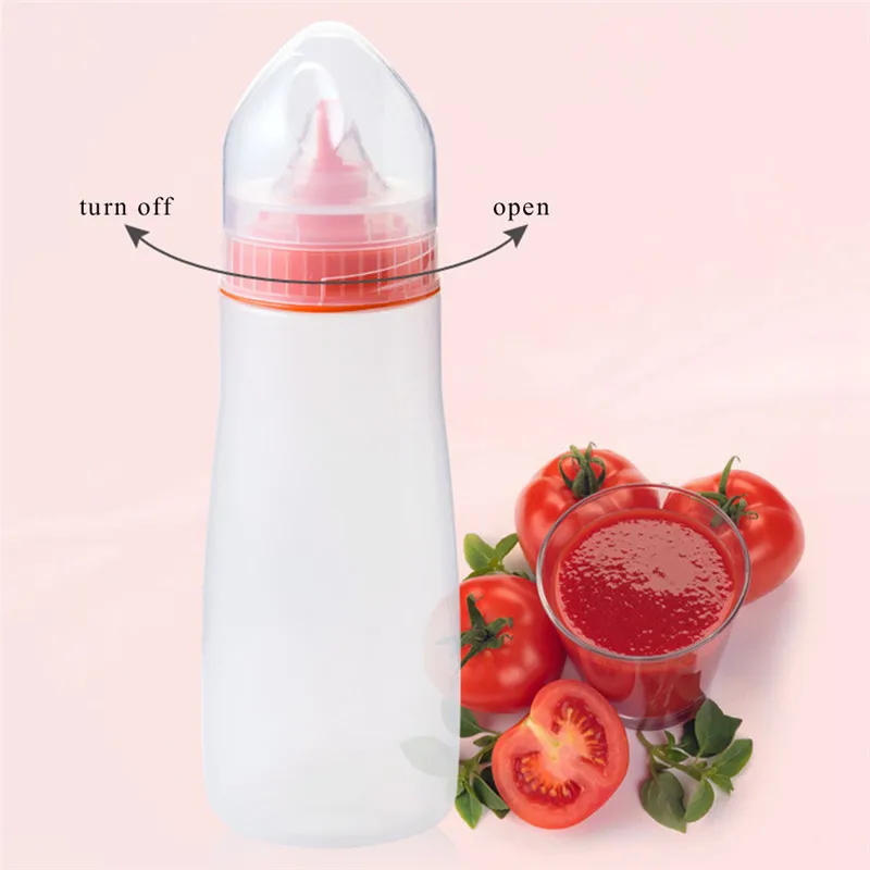 BPA Бесплатная пластиковая бутылка для барбекю соуса приправ диспенсер кетчупа