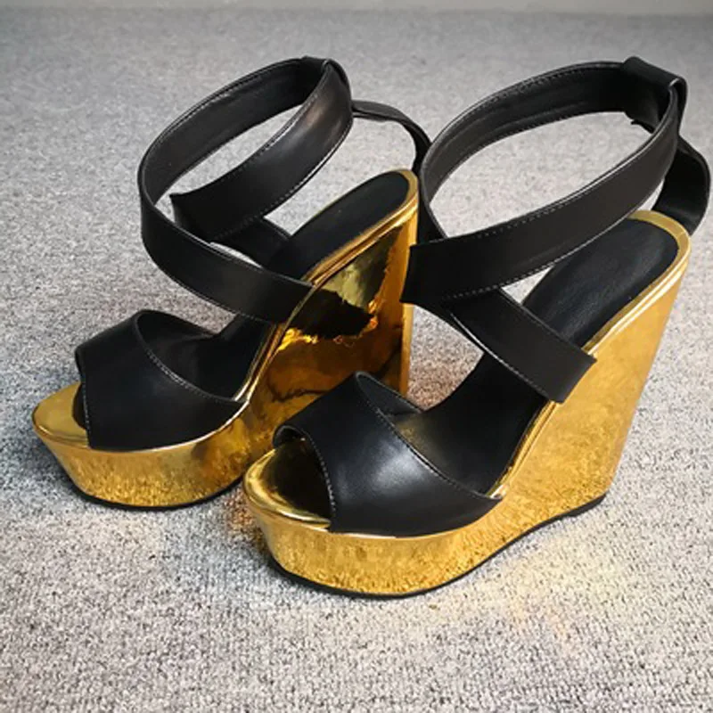 Женская обувь Босоножки на платформе Женские с открытым носком высокой танкетке