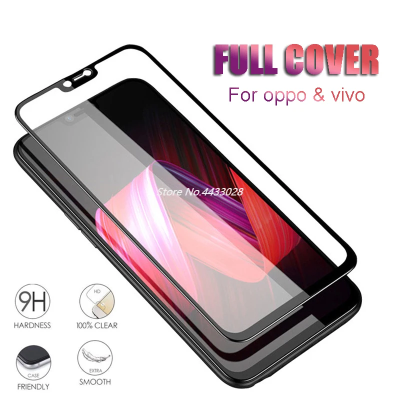 9H HD полное покрытие защитное стекло для Oppo F5 F7 F 5 7 Защита экрана закаленное Vivo V9 V 9