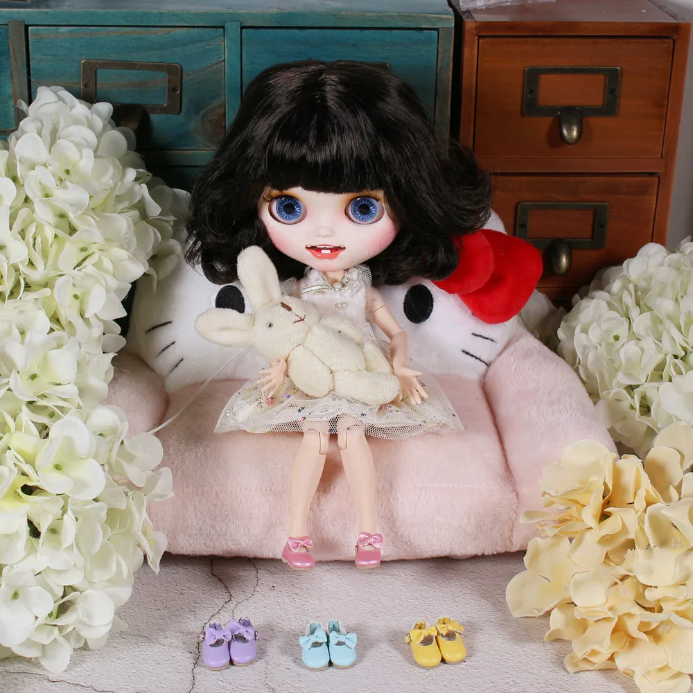 Blyth кукла Макарон лук обувь четыре разных цвета можно выбрать Винтаж Neo 1/6 BJD|Куклы|