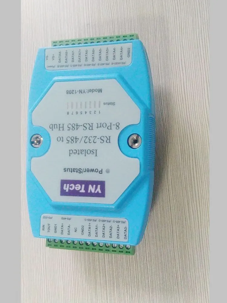 Бесплатная доставка Промышленный разъем RS232/RS485 на 8 портов RS485 Ethernet концентратор