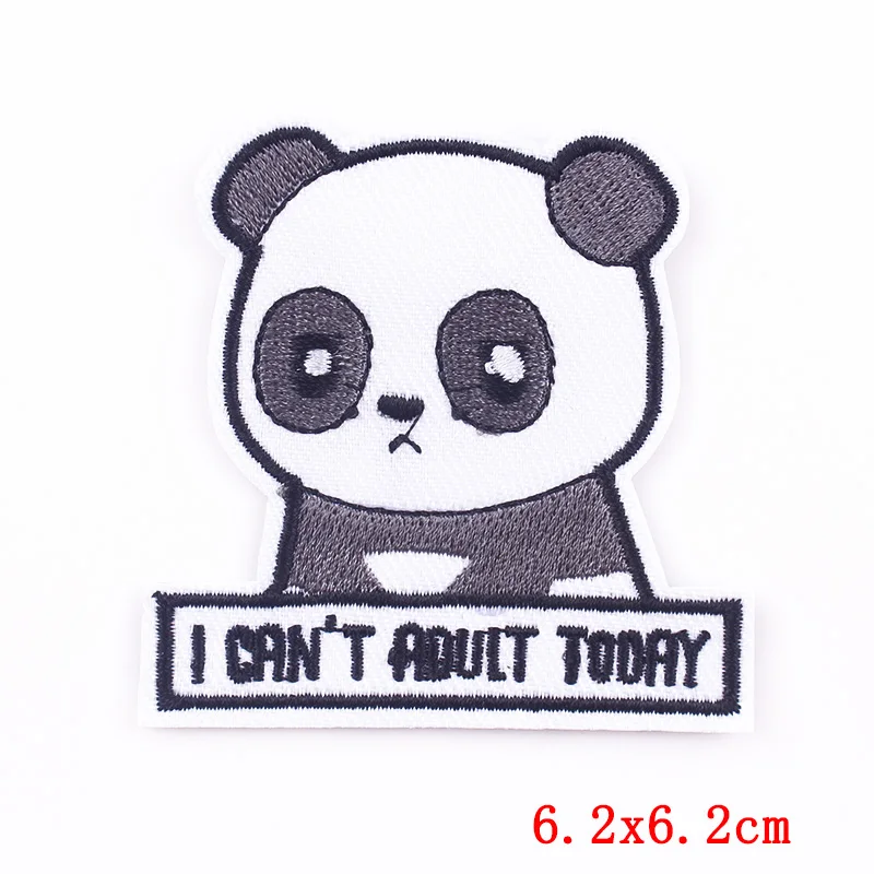 

Cartoon Animal Patch Iron On Patches For Clothing Cute Rabbit Stickers Cat Appliques Embroidered Patches On Clothes For T-Shirt