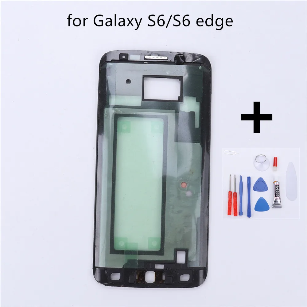 Новый ЖК дисплей передняя панель для Samsung Galaxy S6 G920 edge G925 запасная средняя пластина