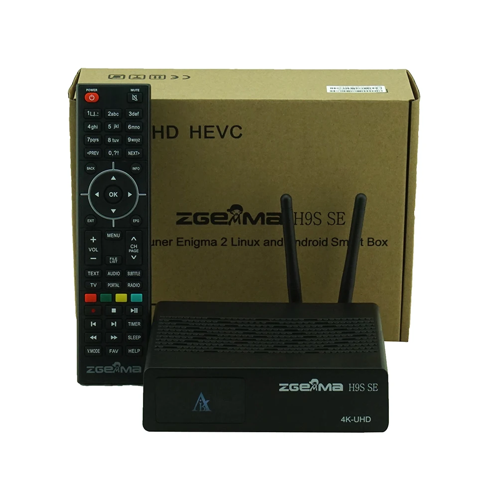 2021 хит продаж одежда ZGEMMA H9S SE в формате 4K UHD ТВ коробка H.265/HEVC Поддержка QT один DVB S2X