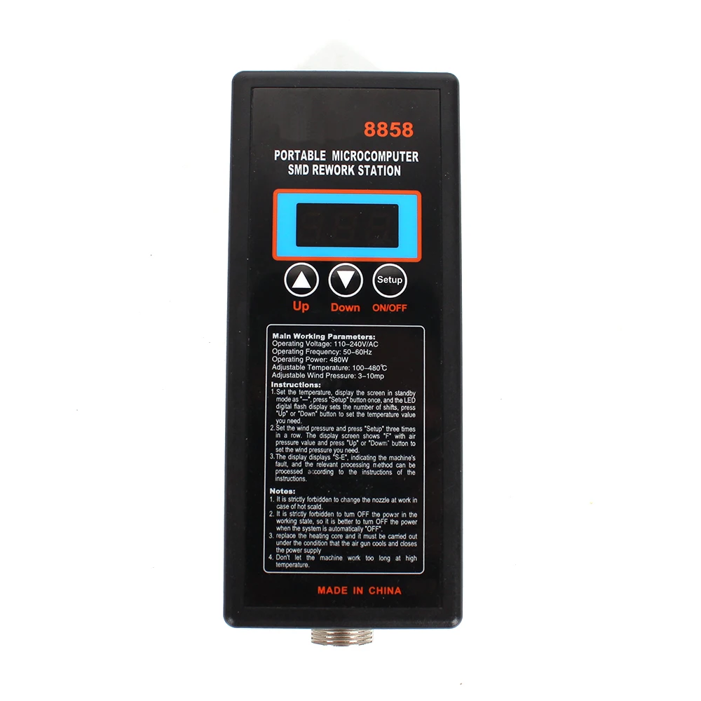 8858 Heat Gun Digital Display Micro Rework Soldering Station Hot Air For Welding Repair Tool With Electric Iron | Инструменты