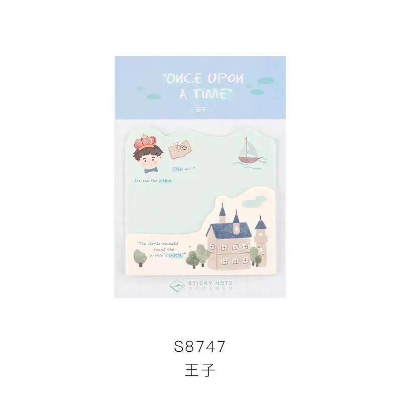 30sheets/pack Fairy Stories Kawaii Sticky Notes Memo Pad School Supplies Planner Stickers Stationery - Цвет: B