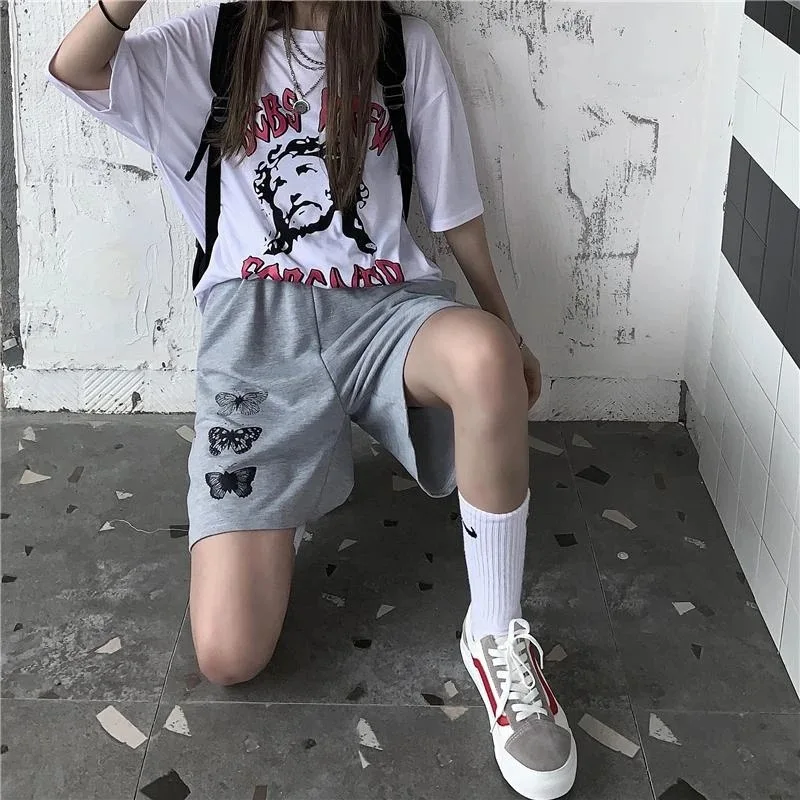 

Korean Summer Clothes For Women Butterfly Shorts High Waist Shorts Designer Shorts Women
