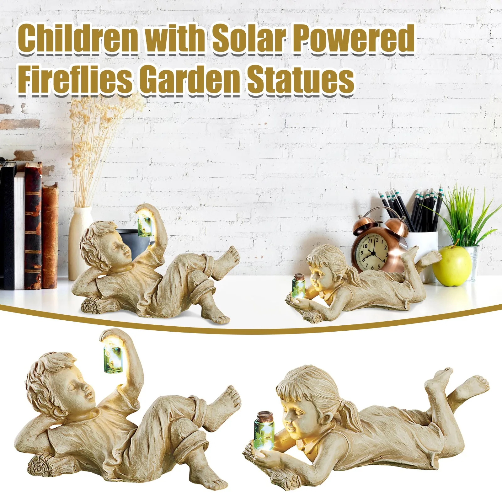 

Garden Child Statue Creative Outdoor Decoration Garden Statue For Household Ornament Garden Decoration Accessories