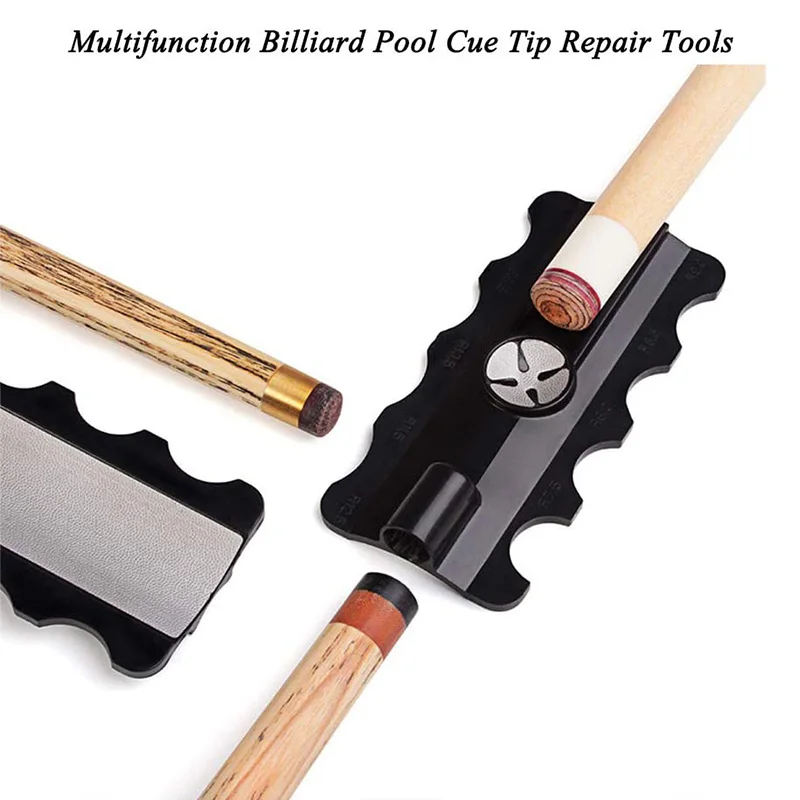 

Cue Tip Shaper Pool Cue Tip Repair 5 in 1 Billiards Accessories Cue Supplies Billiard Cue Tip Shape Tools